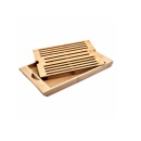 Tocator din bambus pentru paine cu tavita, 37 x 22 cm - Img 2