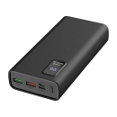 Acumulator Extern Platinet PMPB20WQC727B, 20000 mAh, 22.5 W, Quick Charge 3.0, Ecran LED