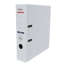 Biblioraft A4 plastifiat, margine metalica, 75 mm Optima Classic - alb