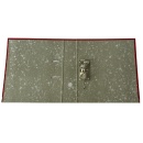 Biblioraft A4, plastifiat PP/paper, margine metalica, 75 mm, Optima Budget - rosu - Img 4