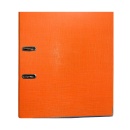Biblioraft A4, plastifiat PP/paper, margine metalica, 75 mm, Optima Classic - portocaliu - Img 2
