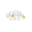 Borcan patrat din plastic cu capac 63 mm, 500 ml - Img 3