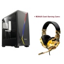 Carcasa Spacer Gaming Flash Midle Tower Atx, sticla securizata 1 x USB 3.0 + Bonu Casti Gamig Camo