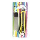 Cutter mare Willgo 18 mm cu sina, grip, cu 5 rezerve - Img 3