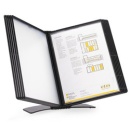 Display Suport Birou A4 PROBECO-EasyMount pentru prezentare 20 buzunare A4 antracit