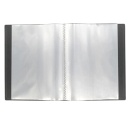 Dosar de prezentare personalizabil, cu 60 folii, A4, coperta rigida, Optima - negru - Img 2