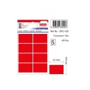 Etichete adezive color, 34 x 52 mm, 40 buc/set, Tanex - fluorescent