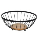 Fructiera metal negru 25 x 15cm