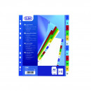 Index plastic color numeric 1-12, A4 XL, 120 microni, ELBA