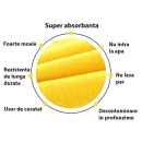 Laveta auto din microfibra, super-absorbanta, 600 g, 40x30 cm - Img 2