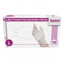 Manusi examinare Latex Nepudrate Albe, Serix, 100buc/cut