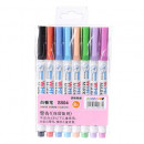 Marker Whiteboard Deli Slim, 8 Buc/Set, Multicolor