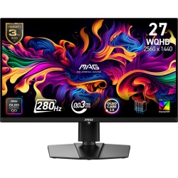 Monitor Gaming MSI MAG 271QP QD-OLED X28, 26.5", 2560 x 1440 pixeli, Black