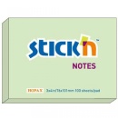Notes autoadeziv 76 x 101 mm, 100 file, Stickn - verde