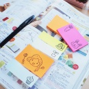 Notes autoadeziv 76 x 51 mm, 100 file, Stickn - roz neon - Img 5