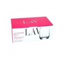 Pahare whisky din sticla LAV 310ml, 6 buc/set - Img 2