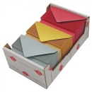 Plic + card Colorarte Fantasia, 5 culori intense si 5 culori pastel, 90x140mm, set 100 buc
