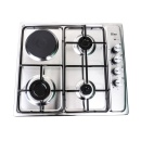 Plita incorporabila din Inox Zilan 1918, gaz GPL sau natural cu 3 + 1