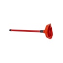 Pompa de desfundat chiuveta, maner din plastic rosu 48 cm, Zilan 3934 - Img 2