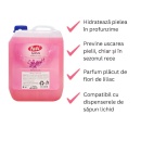 Sapun lichid, Fabi, 5L, roz, curatare delicata, parfum flori de liliac - Img 3