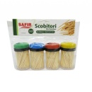 Scobitori din bambus 4 x 200 buc/cutie Safir