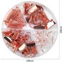Set accesorii birou agrafe + clipsuri + pioneze, Deli