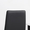 Set de 4 scaune Living cu spatar inalt, piele PU si otel, 41x50x97cm - Img 6