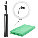 Set Studiou TNB Influence Vlogger Kit Studio Stativ + Lampa + Fundal