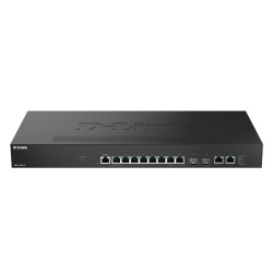 Switch D-Link 2.5Gigabit DMS-1250-10S, 8x RJ-45, 2x SFP+, 1x Console, 100/1000/2500 Mbps, compatibilitate 802.3u, 802.3ab, 802.3bz, 802.3ae, 802.3z, 802.3az, 802.3x, 802.1Q, 802.1