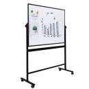 Whiteboard mobil magnetic, rama din aluminiu 90 x 120 cm Deli + set markere - Img 2