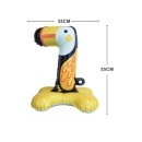 Balon de petrecere din folie, In forma de animalut, Cifra 7 Tucan 55 cm, Cu pozitionare pe podea - Img 2