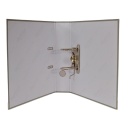 Biblioraft A4 plastifiat, margine metalica, 75 mm Optima Classic - alb - Img 3