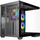 Carcasa gaming Serioux Shadow, Middle Tower, ATX, fara sursa cu 4 colere - Img 6