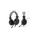 Casti cu microfon A4TECH HU-30, Stereo, USB, Negru - Img 4