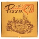 Cutie pizza D32 x 32 x 3.5 cm Kraft text - Hot Pizza - Img 2