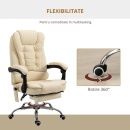 Fotoliu Masaj cu 6 puncte de vibratie, inaltime reglabia, piele sintetica - Img 5
