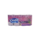 Hartie igienica Onda cu parfum de lavanda, 8 role, 3 straturi
