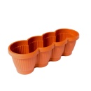 Jardiniera Bella cu 2 locasuri, 25 X 15 X 15cm Sterk - Img 2