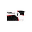 Manusi nitril nepudrate Black Serix Coal, 100 buc/cutie - negre