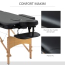 Masă de masaj fizioterapie portabil cu blat reglabil, 210cm x 81cm x 92cm si Geanta de Transport - Img 8