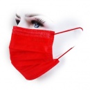 Masti medicale tip IIR 4 straturi Serix rosu, 50 buc/cut