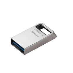 Memorie USB Kingston DataTraveler Micro 64 GB, USB 3.2, Argintiu - Img 2