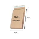 Plic B4 kraft,siliconic cu burduf 10 cm (250*353 mm) 120gr/mp