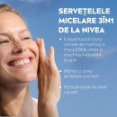 Servetele demachiante Nivea Micellar 3-in-1 pentru toate tipurile de ten, 25 buc - Img 4