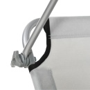 Seslong pliabil cu parasolar, 187x58x36 cm, Gri - Img 4