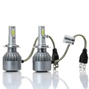 Set 2 LED-uri Auto C6, H7, 36w, AUTO, 12-24 Volti