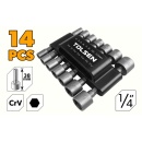 Set de 14 mufe piulita magnetice, 5, 5.5, 6, 7, 8, 10, 12mm, Tolsen - Img 2