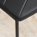 Set de 4 scaune Living cu spatar inalt, piele PU si otel, 41x50x97cm - Img 3