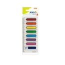 Stick index plastic transparent color 45 x 12 mm, 8 x 15 file/set, Stickn - sageata - 8 culori neon