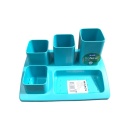 Suport pixuri si accesorii pentru birou 5 compartimente